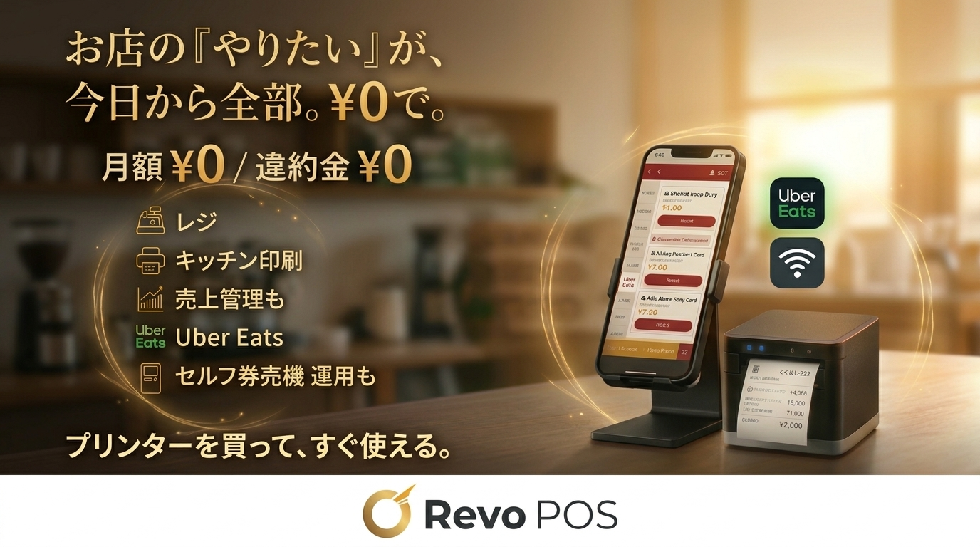 Revo POS — お店のやりたいが今日から全部¥0で
